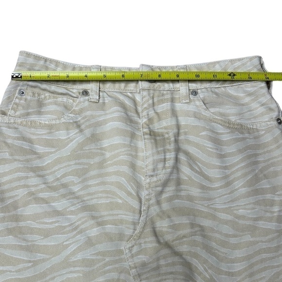 Free People We The Free Women’s Bailey Zebra Printed Cotton Mini Denim Skirt 26 - Picture 15 of 16